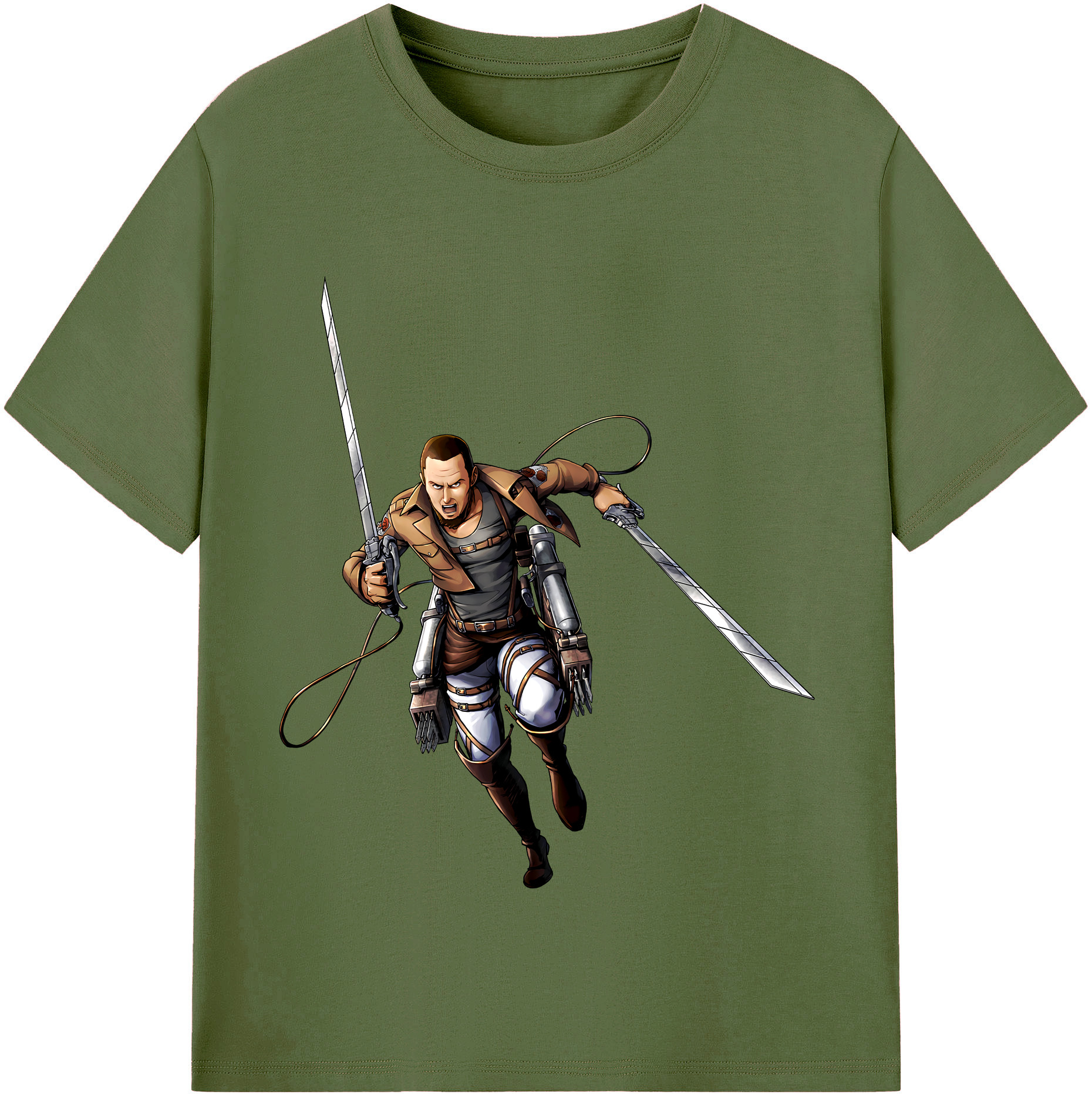 （画像用） 進撃の巨人 Attack on Titan 綿100％半袖Tシャツ（フロントプリント）